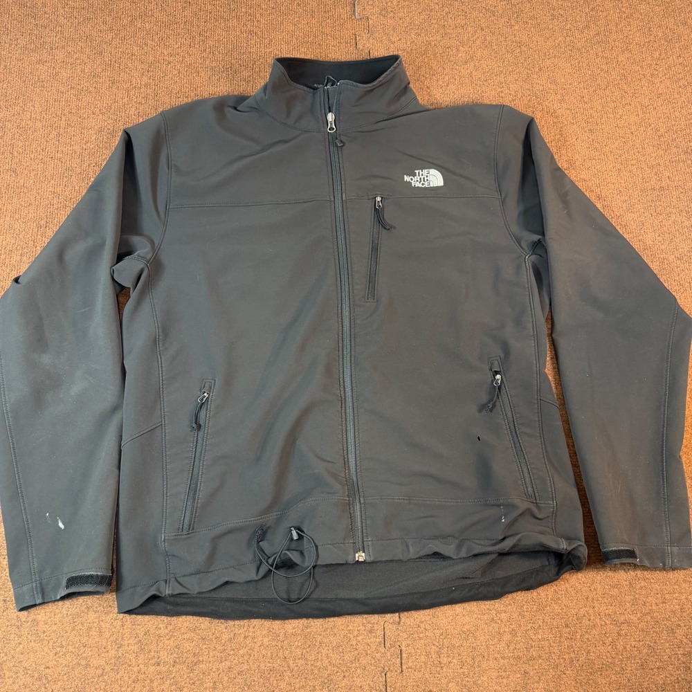 The North Face Apex Bionic Softshell Jacket Black Mens Full Zip Windproof Coat